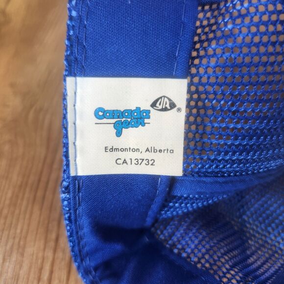 VTG Queensbury Downs Canada Gear Snapback Trucker Hat Cap Blue White Horse Track - Picture 10 of 11